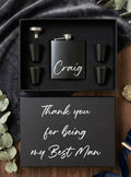 Personalised Hip Flask Gift Set