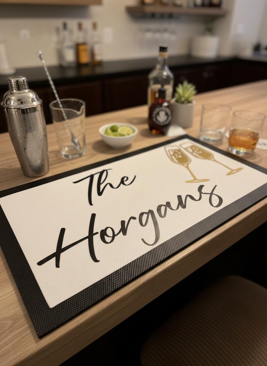Custom Bar Mat Medium
