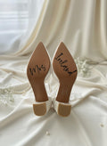 Mrs Shoe Decals Personalised Shoes For Wedding