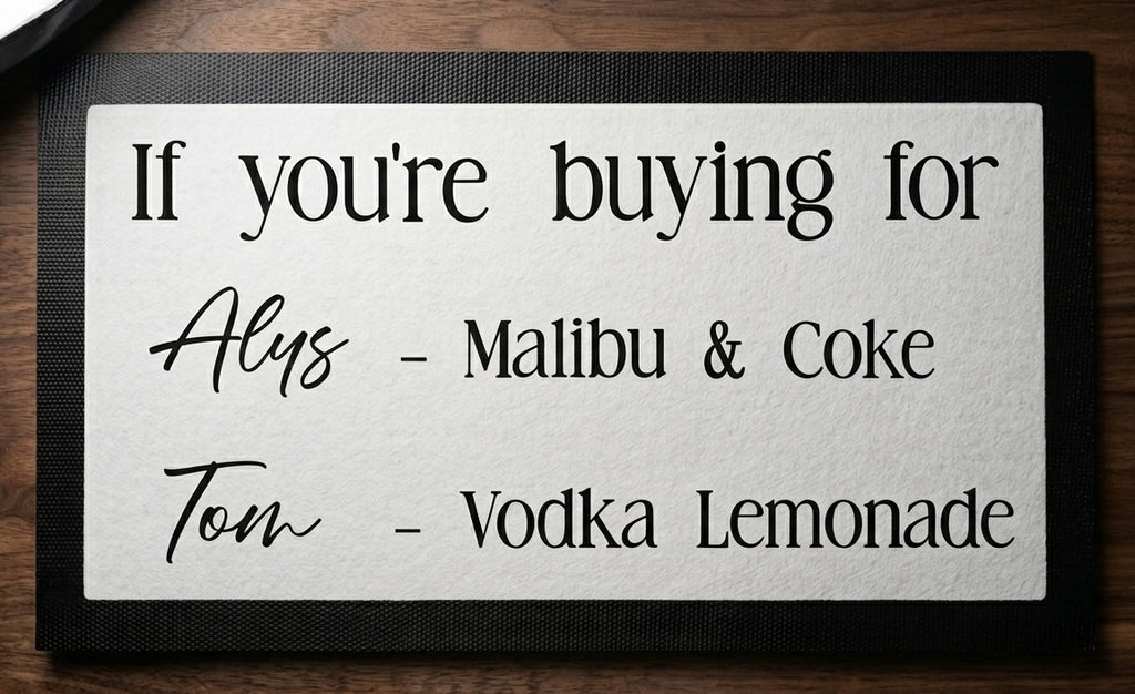 Custom Bar Mat Medium