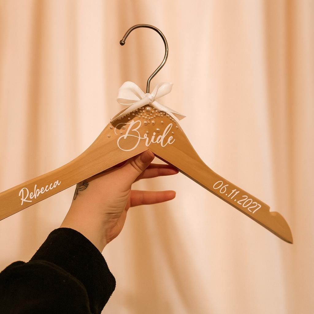Personalized Bridal Hanger – Custom Wedding Keepsake