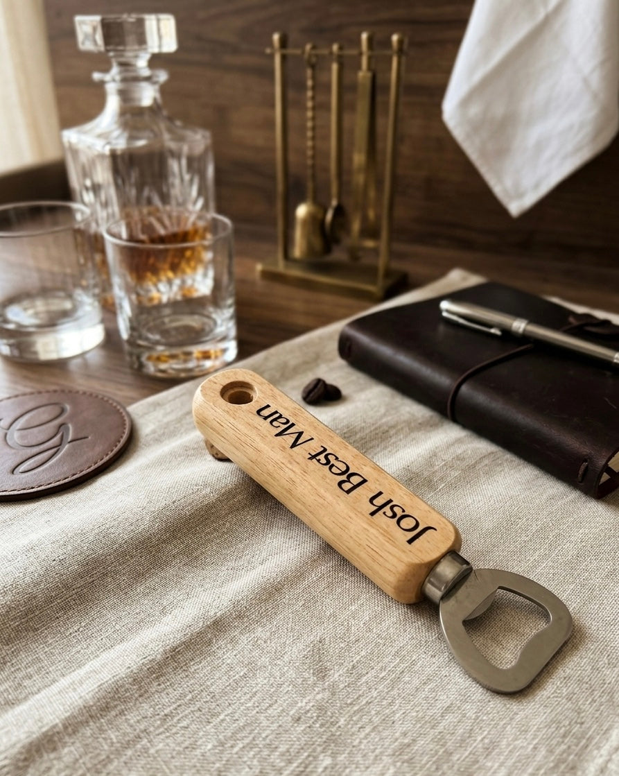 Wooden Handle Bottle Opener