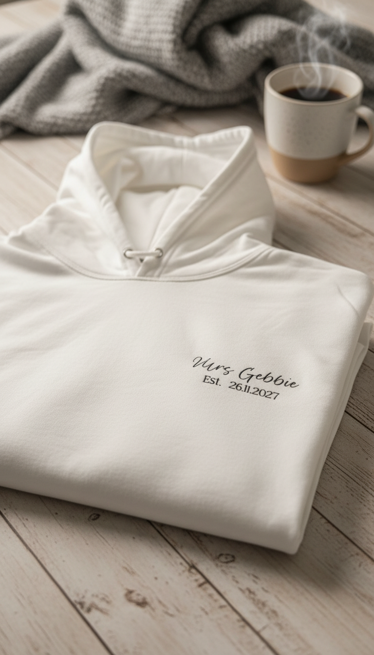 Surname Hoodie - White
