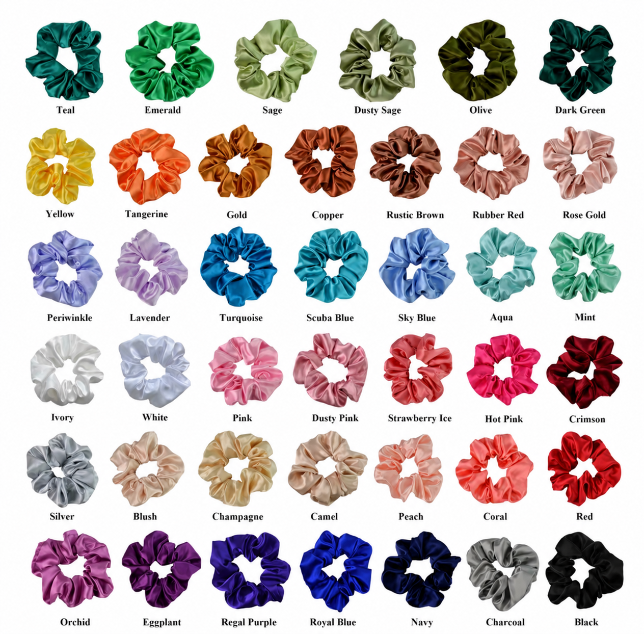 Thick Satin Scrunchie