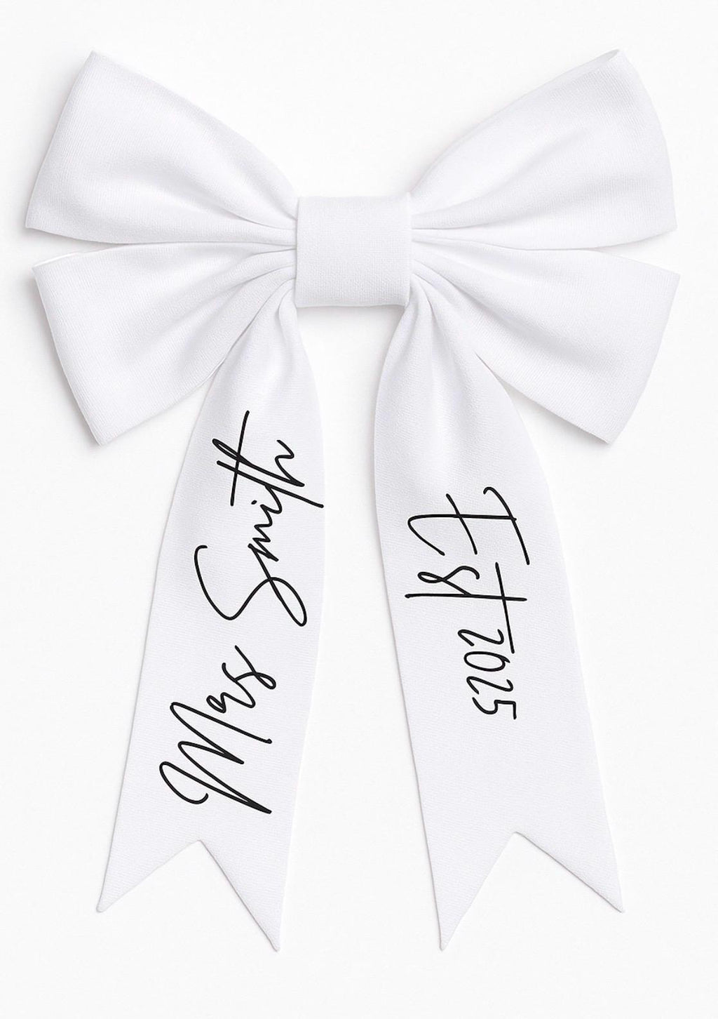 Custom Christmas Tree Bow: Personalized Wedding Decor
